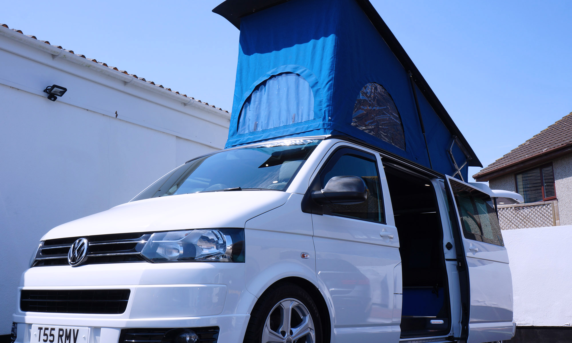 LWB-Volkswagen-T5-transporter-camper-conversion-Cornwall