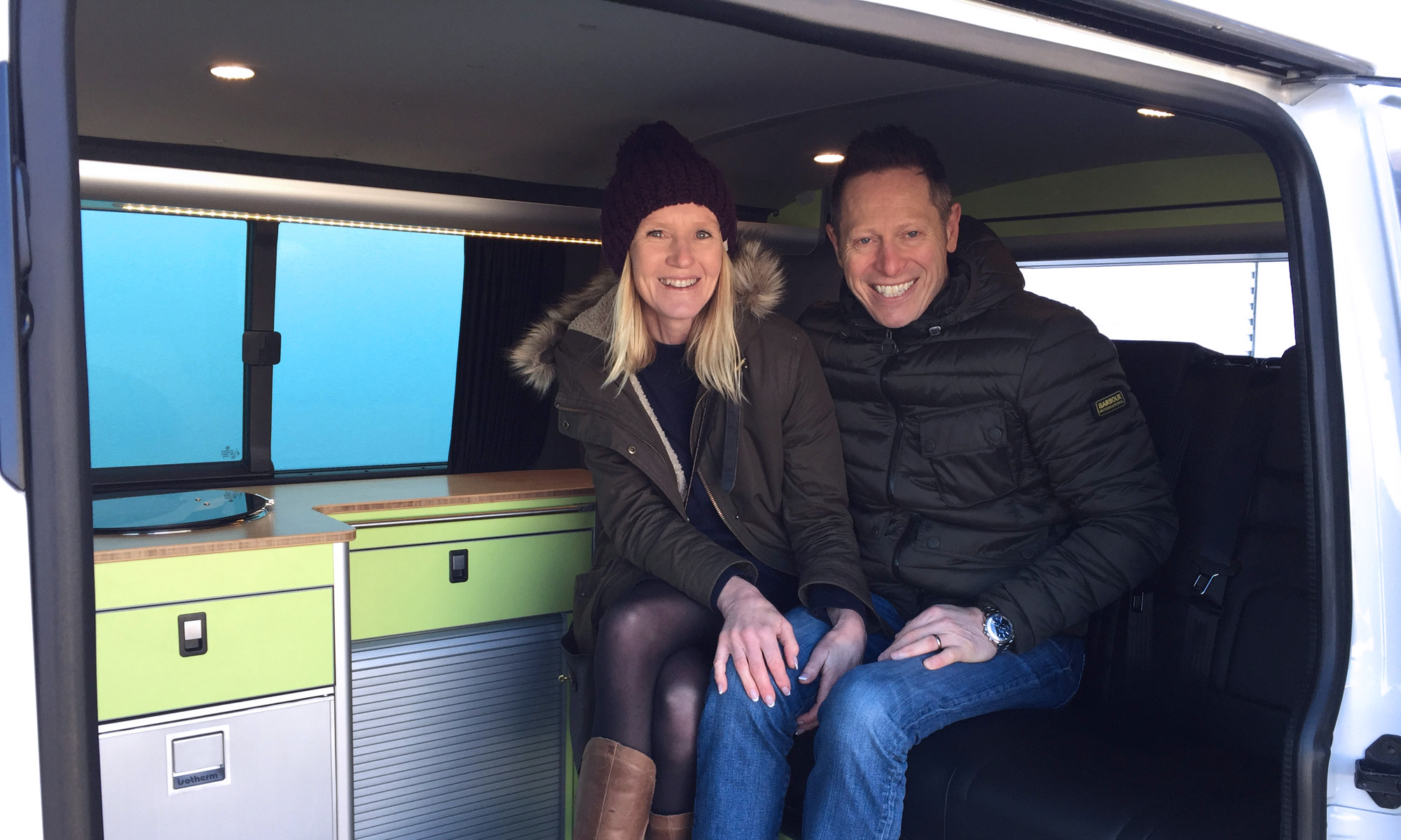 Sarah-and-clive-collecting-their-newly-converted-vw-t6-sportline-camper-conversion
