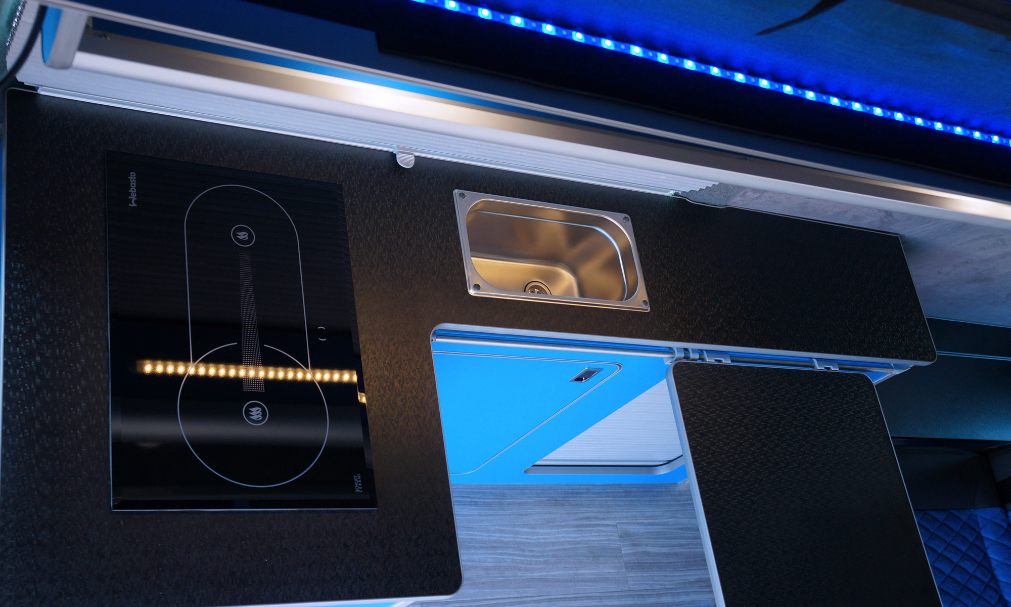 Webasto-x100-diesel-hob-and-mini-sink-with-webasto-cruise-elegance-49-fridge